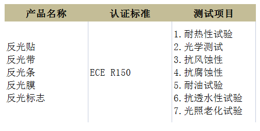 反光标识ECE认证 反光标识ECE认证