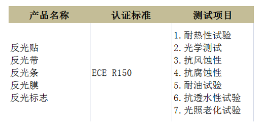 反光条E-mark认证 反光条E-mark认证